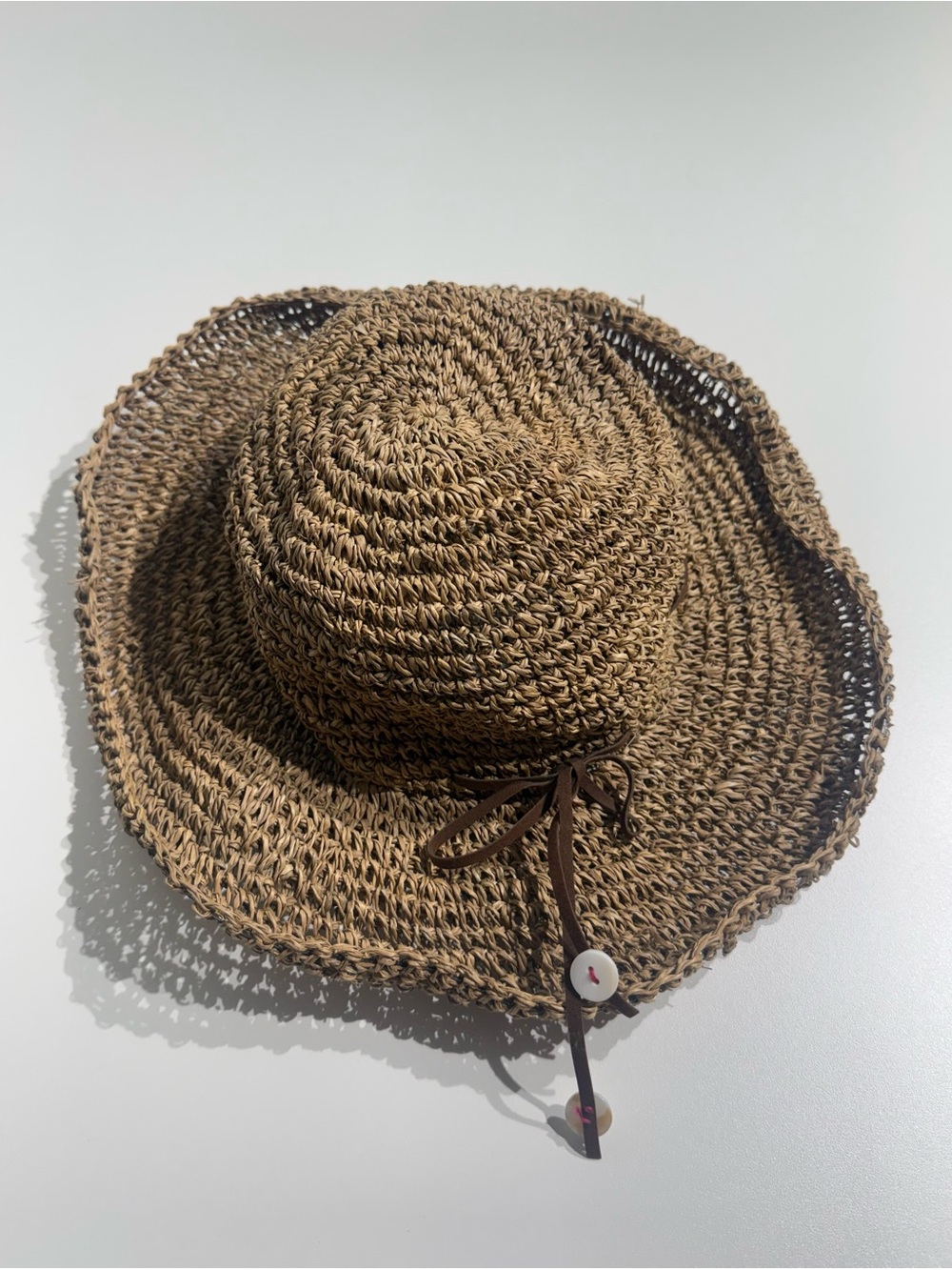 Michael Stars Natural Straw Wide-Brim Sun Hat - Picture 2 of 8